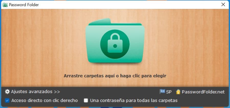 espalda tenis cliente Password Folder: software gratuito para proteger tus carpetas en Windows