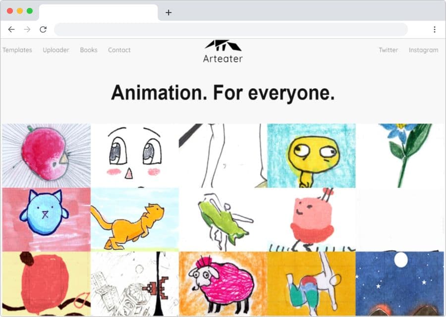 Arteater: crear animaciones GIF gratis dibujándolas a mano en papel