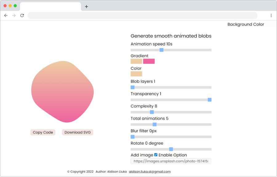 Blob Animation: utilidad para crear animaciones SVG gratis y fácilmente