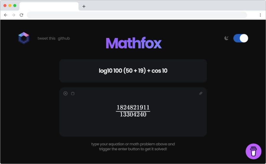 Mathfox: página que resuelve todo tipo de operaciones matemáticas