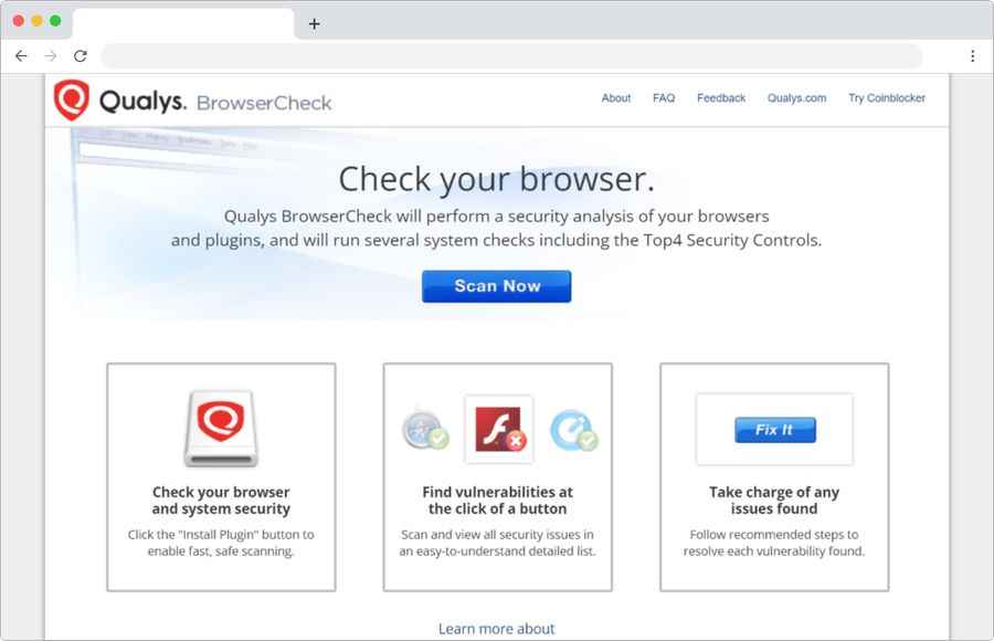 Qualys BrowserCheck: página para comprobar si tu navegador es seguro
