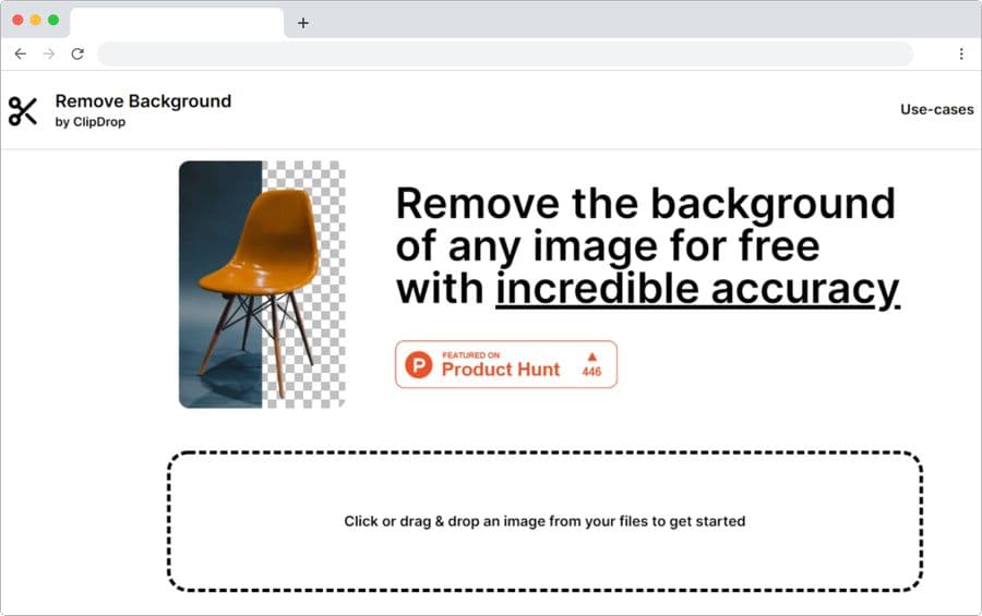 Remove Background by ClipDrop