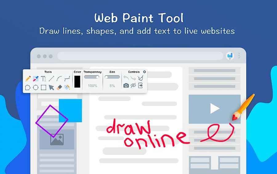 Web Paint Tool: extensión de Chrome para dibujar sobre páginas web