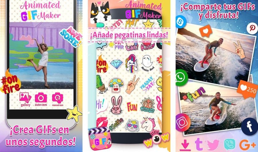 Crear GIF animados en Android gratis