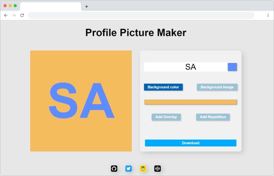 Crear imagen de perfil fácilmente