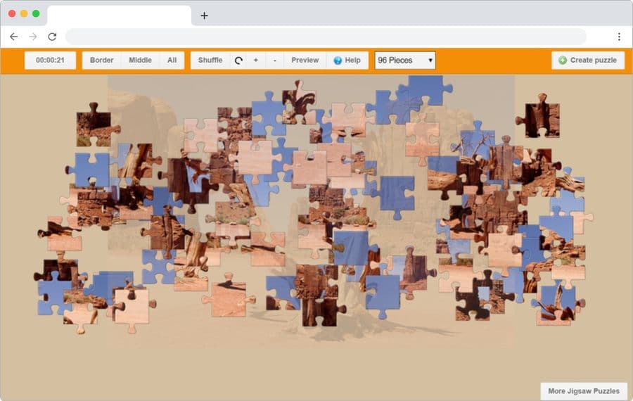 Online Jigsaw Puzzles: cerca de 3000 puzzles online para niños mayores