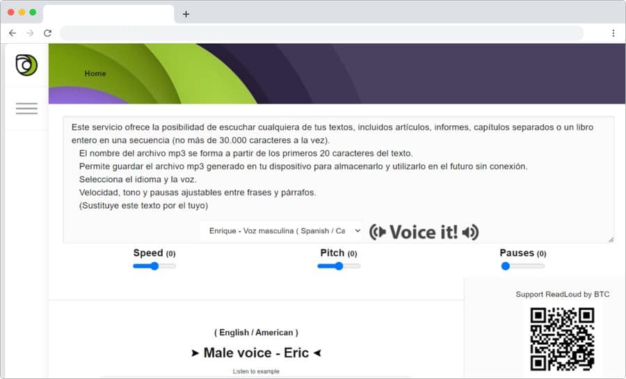 Readloud: página gratuita para convertir de texto a voz y a Mp3