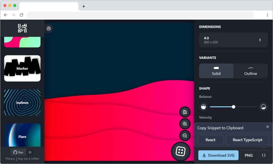 Heazy SVG Creator