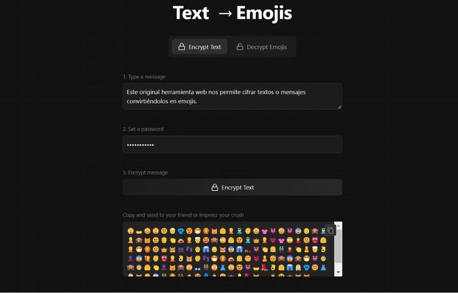 Cifrar texto usando emojis de forma gratuita