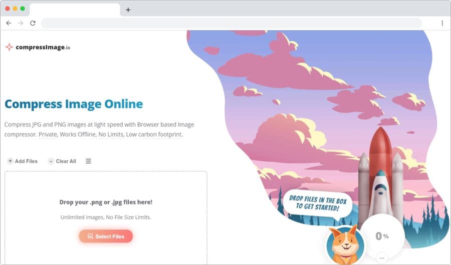 Compresor de imágenes privado y gratuito