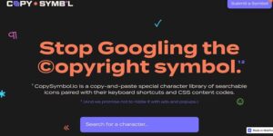 CopySymbol: símbolos y caracteres especiales para copiar y pegar