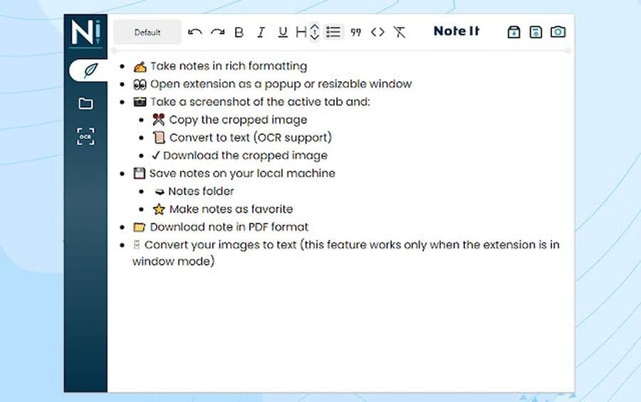 Tomar notas en Chrome