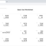 Generador de hojas de ejercicios de matemáticas