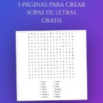 Páginas para generar sopas de letras gratis