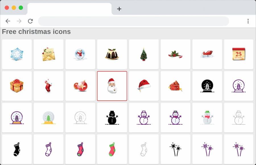 Iconos gratis de Navidad