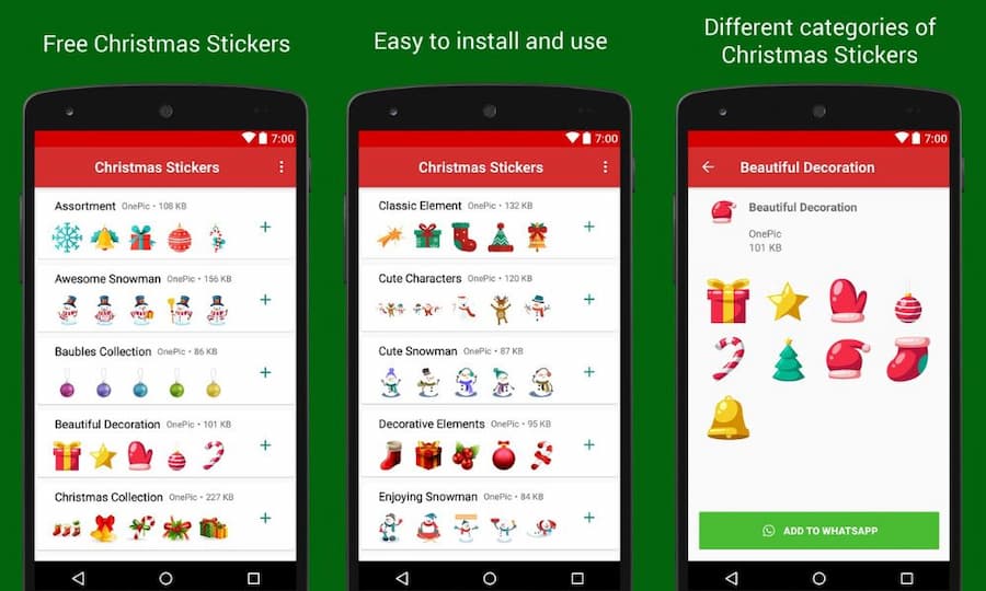 Mejores stickers de Navidad para WhatsApp