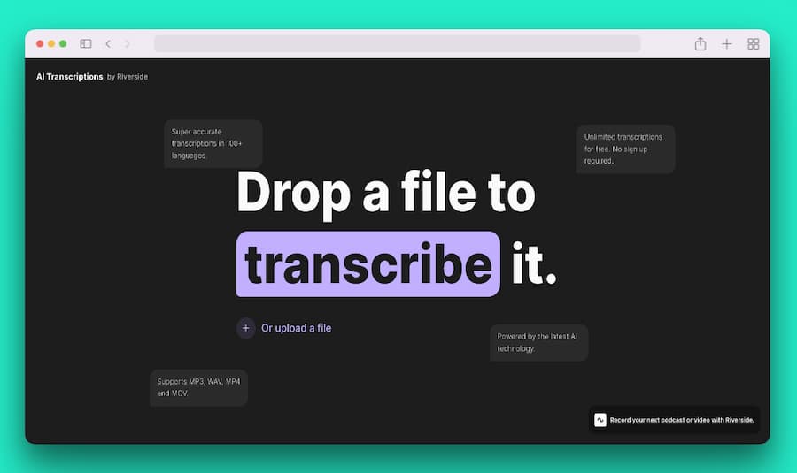 Transcribir audio y vídeo a texto gratis