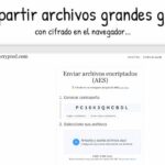 Compartir archivos grandes online