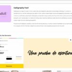 Crear textos con Fuentes Caligra?ficas