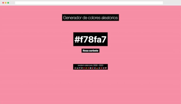 Random Color Generator: generador de colores gratuito y online