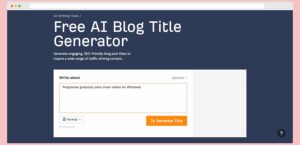 Generador de ti?tulos de blog gratuito