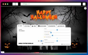 Crear textos para Halloween