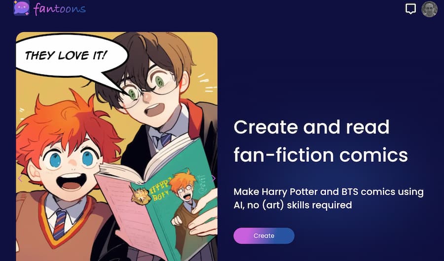 Fantoons: crear cómics gratis usando Inteligencia Artificial Fantoons: crear cómics gratis usando Inteligencia Artificial