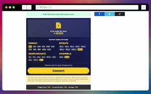 Conversor de audio online y gratuito