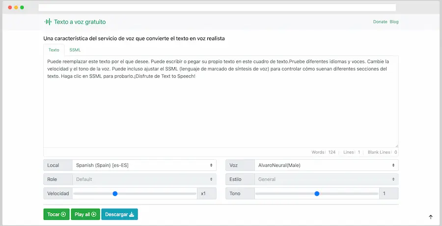 Convertidor de texto a audio MP3