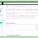 Convertir SVG a CSS gratis usando una herramienta online