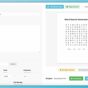 Crear Sopa de Letras en PDF Crear Sopa de Letras en PDF