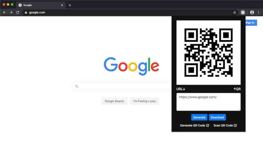 Crear y escanear co?digos QR