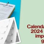 Calendarios 2024 para imprimir gratis