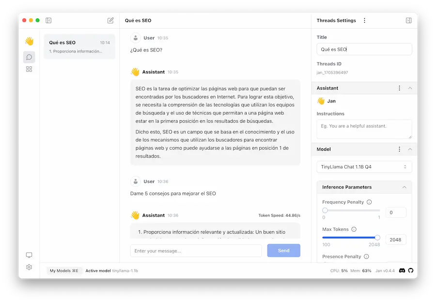 Cliente de Escritorio para ChatGPT