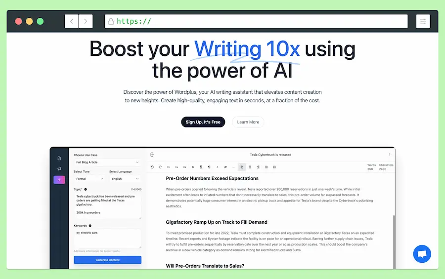 Wordplus AI