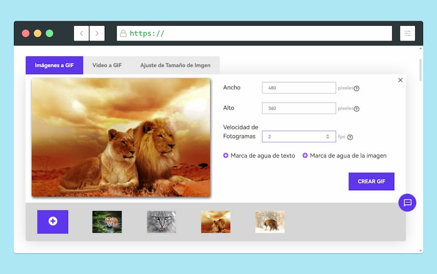 Crear GIF animados online