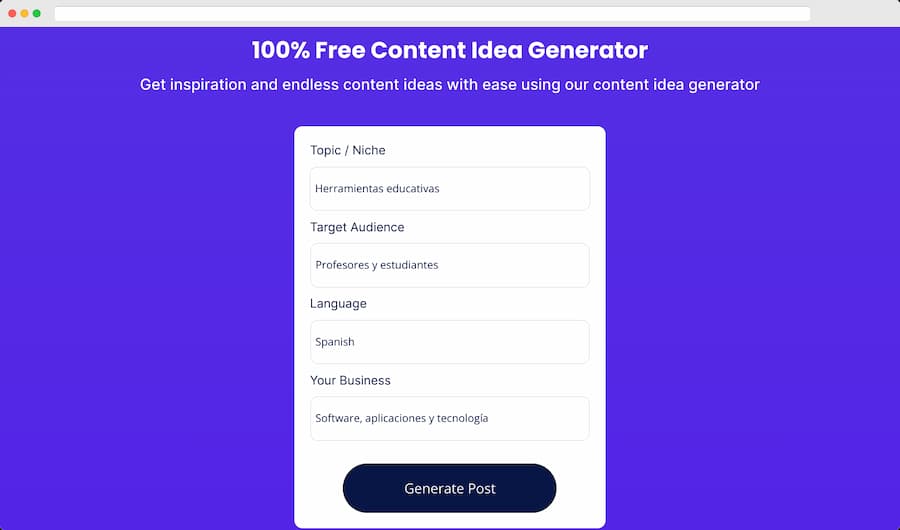 Blog Post Idea Generator