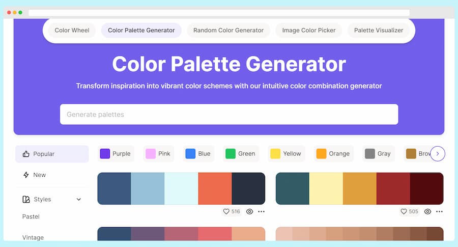 Color Palette Generator