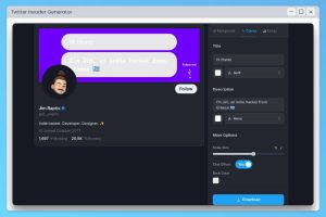 Twitter Header Generator