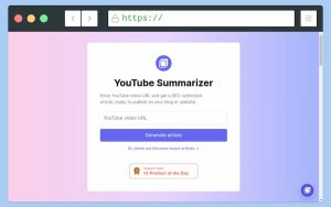 AI YouTube Video Summarizer