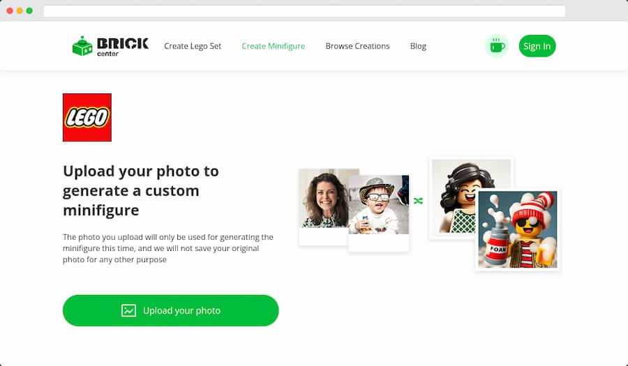 Convertir fotos en figuras de Lego
