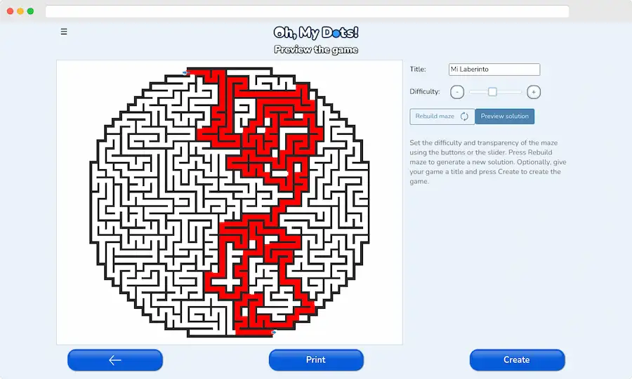 Free Maze Generator