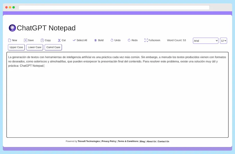 ChatGPT Notepad