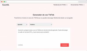 Convertir texto a voz de TikTok online