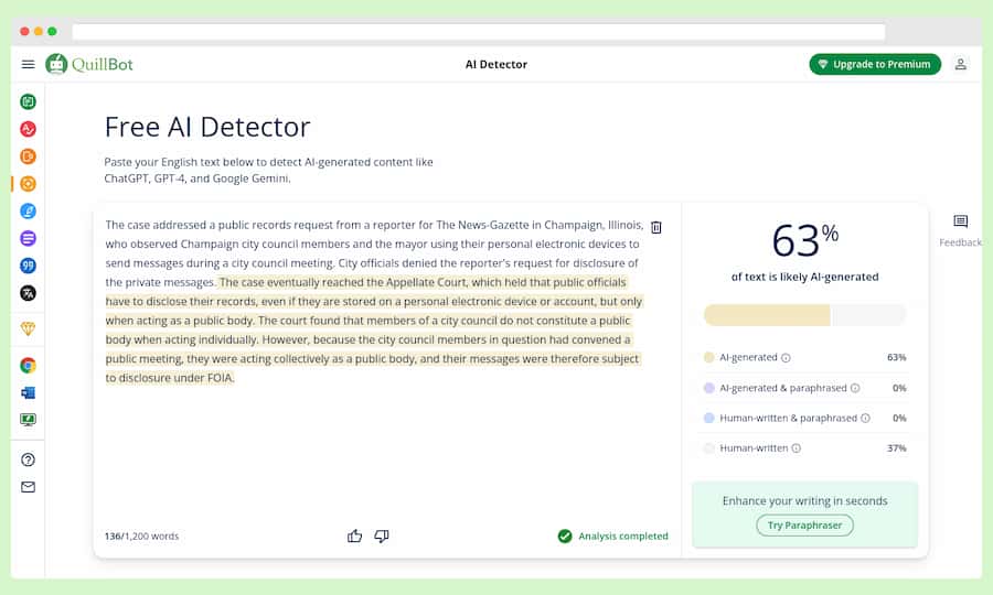 Free AI Detector