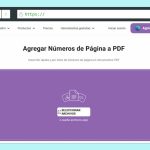 Añadir número de página a PDF