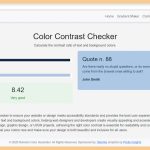 Color Contrast Checker