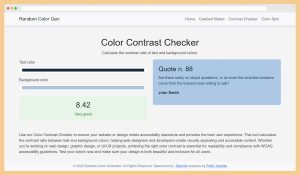 Color Contrast Checker