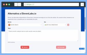 Alternativa gratuita a ElevenLabs