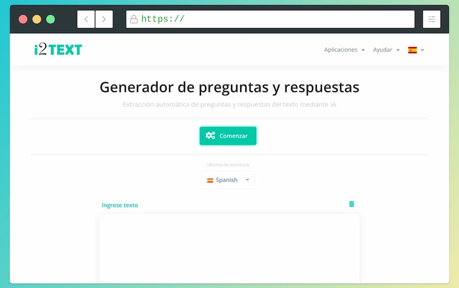 Generador de preguntas y respuestas